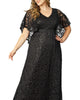 Celestial Cape Sleeve Gown - thumbnail