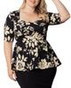Posh Peplum Top - thumbnail