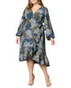 Julia Long Sleeve Wrap Dress - thumbnail
