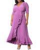 Veronica Ruffled Evening Gown - thumbnail