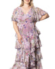 Tour de Flounce Chiffon Evening Gown - thumbnail
