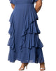 Tour de Flounce Chiffon Evening Gown - thumbnail