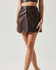 Ezra Skirt In Dark Brown - thumbnail