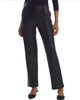 Faux Leather Trouser In Black - thumbnail