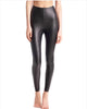 Faux Leather Leggings In Black - thumbnail