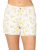 Flower Print Mid-Rise Shorts In Multi - thumbnail