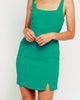Envy Me Mini Dress In Tropical Green - thumbnail