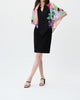 Floral Printed Sleeves Dress In Black/Multi - thumbnail