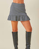 Get It Together Mini Skirt In Black/White - thumbnail