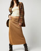 Golden Hour Midi Skirt In Tan - thumbnail