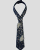 Frayed Crystal Tie In Denim - thumbnail