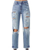 Girlfriend High Rise Jean In Light Wash - thumbnail