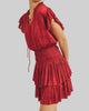 Gabrielle Dress In Deep Red - thumbnail