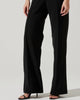 Madison High Waist Pintuck Trouser Pants In Black - thumbnail