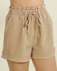 Keep It Neutral Shorts In Tan - thumbnail