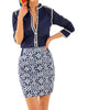 Jersey Skippy Skort - Piazza In Navy - thumbnail