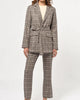 Indala Check Trouser In Brown - thumbnail