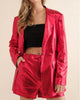 Lips & Rosy Cheeks Shorts In Red - thumbnail