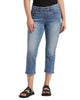 Maya Mid Rise Capri Jean In Del Mar - thumbnail