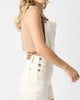 Judy Blue Ecru Destroy Overall Shorts In Ecru - thumbnail