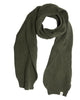 Laurent Rib Scarf In Olive - thumbnail