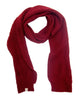 Laurent Rib Scarf In Burgundy - thumbnail
