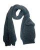 Laurent Rib Scarf In Charcoal - thumbnail