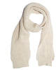 Laurent Rib Scarf In White - thumbnail