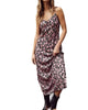 Lark Floral Slip Dress In Mauve - thumbnail