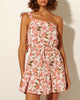 Honor Mini Dress In Mila Peach Floral - thumbnail
