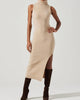 Irina Sweater Dress In Taupe - thumbnail