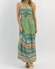 Kahuna Halter Maxi Dress In Green - thumbnail