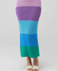 Pippa Sweater Skirt In Sunset Stripe - thumbnail