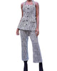 Plaid Pant Set In Black/White - thumbnail