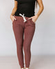 Performance Fleece Jogger In Mahogany - thumbnail
