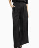 Mini Dot Wide Leg Trouser In Black - thumbnail