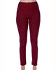 Mid Rise Leggings In Wine - thumbnail