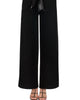 Palazzo Velvet Wide Leg Pant In Black - thumbnail