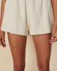 Reggie Shorts In Plain Oat - thumbnail