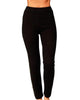 Plaid Trim Track Pant In Black Combo - thumbnail