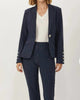 Prince Stripe Pants In Navy Stripe - thumbnail