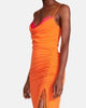 Mica Dress In Orange - thumbnail