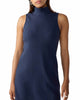 Mock Neck Shift Dress In Navy Reflection - thumbnail