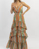 Palermo Belted Pattern Maxi Dress In Multi - thumbnail