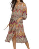 Midi Shirt Dress In Luxe Print - thumbnail