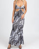 Multiswirl Cutout Maxi Dress In Black - thumbnail