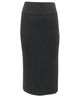 Ribbed Skirt In Grey - thumbnail