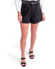 Ruffle Short In Black Ponte - thumbnail