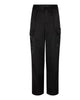 Sateen Cargo Trousers In Black - thumbnail
