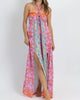 Saulsalito Halter Maxi Dress In Multicolor - thumbnail